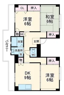 ビレッジハウス大島2号棟【2階】の間取り