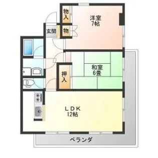 江戸屋ハイツ【5階】の間取り