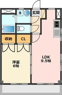 コーポ小野 第3【2階】の間取り