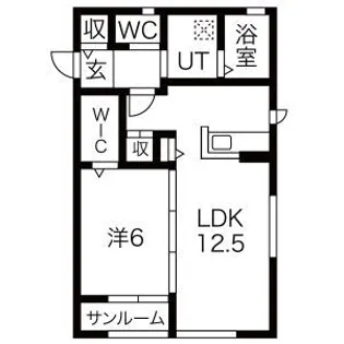 レトア・シャトーD【2階】の間取り