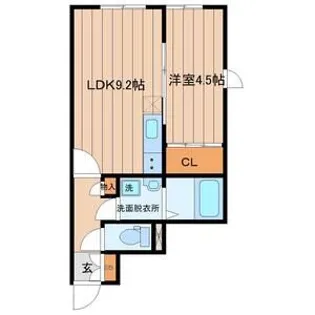 リヴェール台原【1階】の間取り
