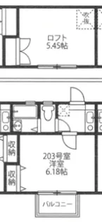 高円寺大和レジデンス【2階】の間取り