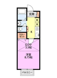プラザ ドゥ ボヌール【1階】の間取り