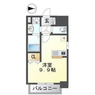 THE RESIDENCE SHIGAHONDORI【7階】の間取り