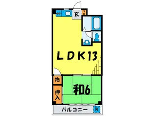 ポレ-ルハイム【3階】の間取り