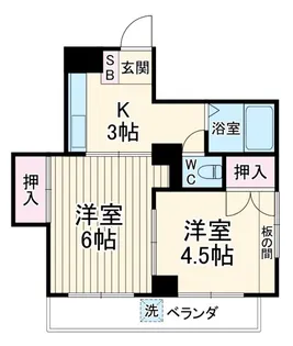 廣田マンション【4階】の間取り