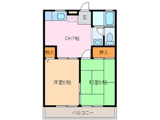 ヘスティア【2階】の間取り
