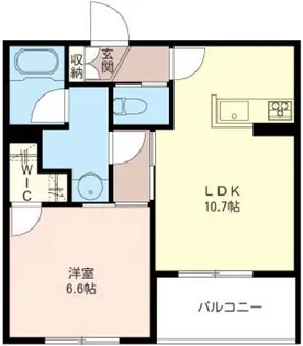 エバーグリーン東が丘【1階】の間取り