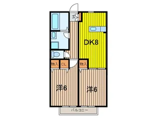 Demeure TOMOWA【2階】の間取り