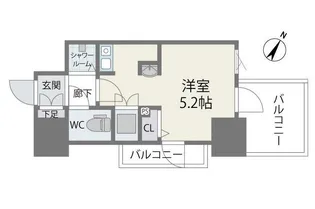 MODERN PALAZZO天神南II【5階】の間取り
