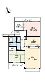 UR高槻・阿武山七番街【3階】の間取り
