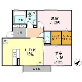 ウィルウィンド【2階】の間取り
