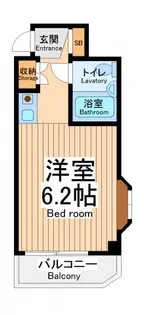 パークアベニュー東府中【6階】の間取り