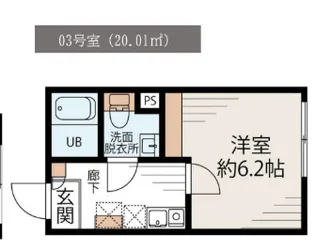 メゾン・ド・ロゼ川崎【3階】の間取り