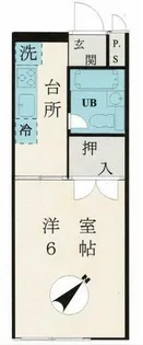 アスカハイム【1階】の間取り