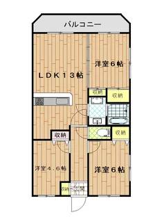 ルナフローラ【2階】の間取り