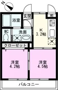 MAISON DE F【2階】の間取り