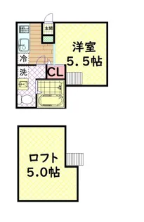 CLOUD鳳【1階】の間取り