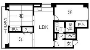 つつじが丘テラス【5階】の間取り