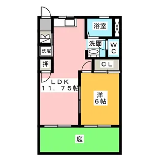 シャトレ美鈴【1階】の間取り