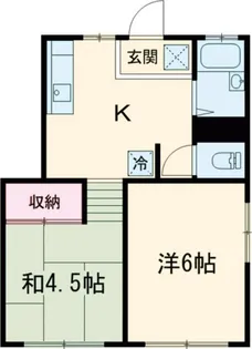 高岡ハイツ【1階】の間取り