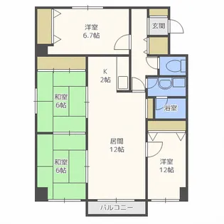 ハウスナウ39【2階】の間取り