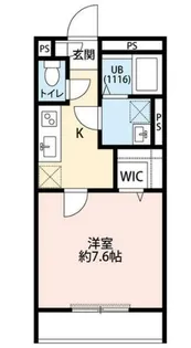 アムール本行徳【1階】の間取り