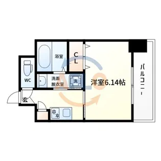 パークヒルズ天保山Moe【7階】の間取り