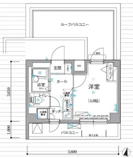 リヴシティ新宿壱番館【4階】の間取り