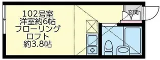 ユナイトステージ鹿島田ライフテリア【1階】の間取り