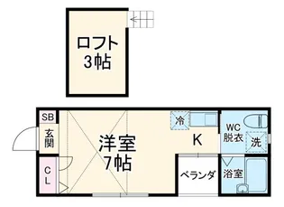 コンフォーティア清水ヶ丘【2階】の間取り