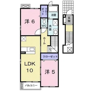 エスターテ2【2階】の間取り