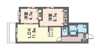 カーサレジオ北千住【1階】の間取り