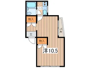 コーワハイム桜森【4階】の間取り