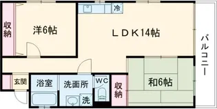 ドムール桂【3階】の間取り