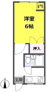 コーポ伊藤【1階】の間取り
