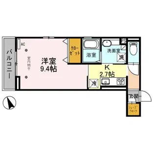 ミレニア熊谷【3階】の間取り