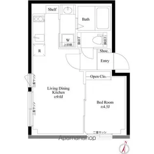 CASA PIAZZA 新宿中落合【4階】の間取り
