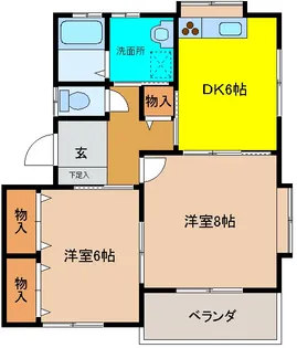 パレス富士見【1階】の間取り