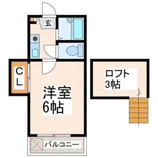 メゾン川尻【1階】の間取り