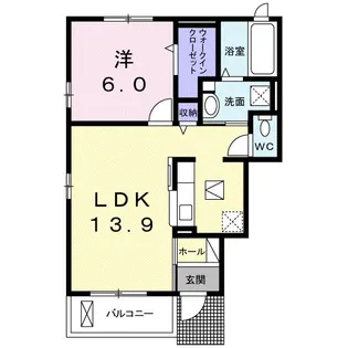 ウィステリア【1階】の間取り