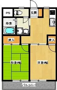 メゾンリバーフィールド【4階】の間取り