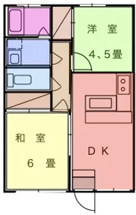 メゾンリリアル【1階】の間取り