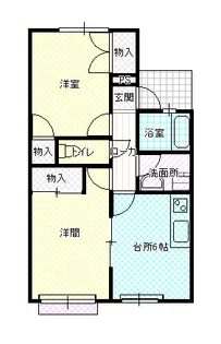 コーポYT【1階】の間取り