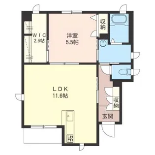ザ・パーシモン【1階】の間取り