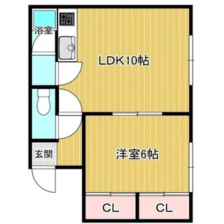 ハイブローム八幡【2階】の間取り