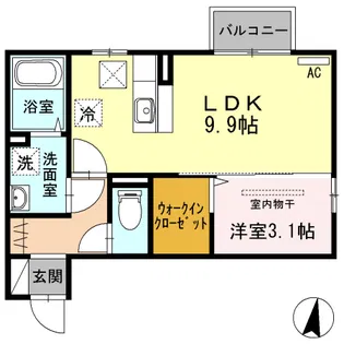ライトベル 203【2階】の間取り