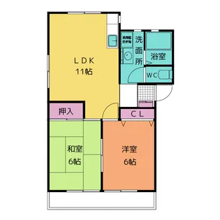 フィオーレS【2階】の間取り