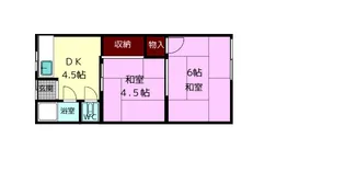 大和園B棟【2階】の間取り