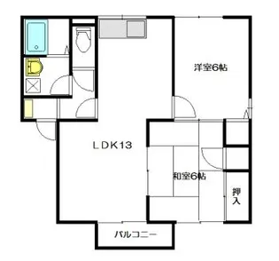 新潟県新潟市西区寺尾前通1【アパート】の間取り